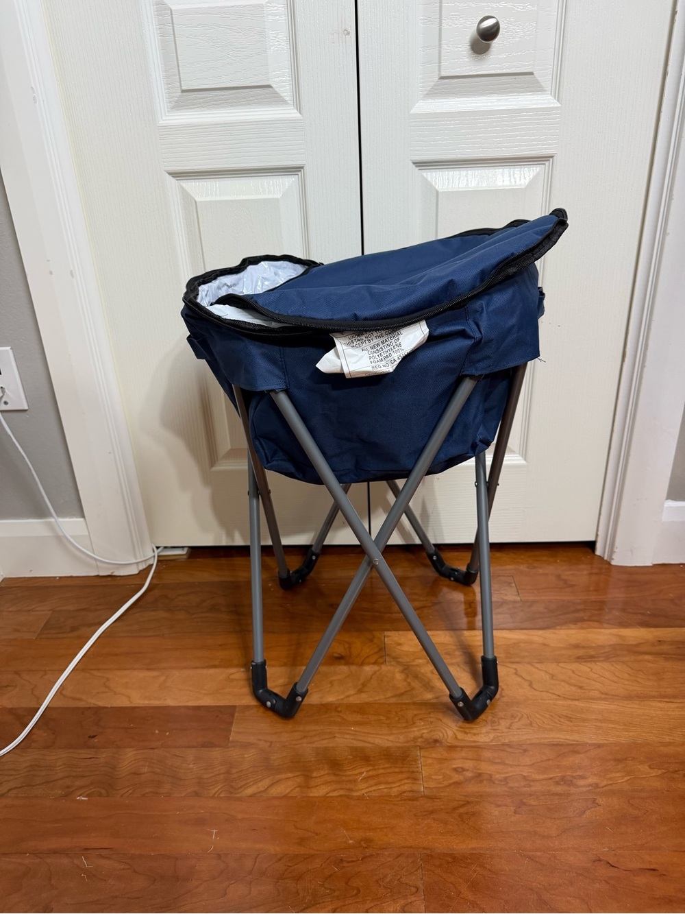 Portable Navy Blue Collapsible Cooler Seat